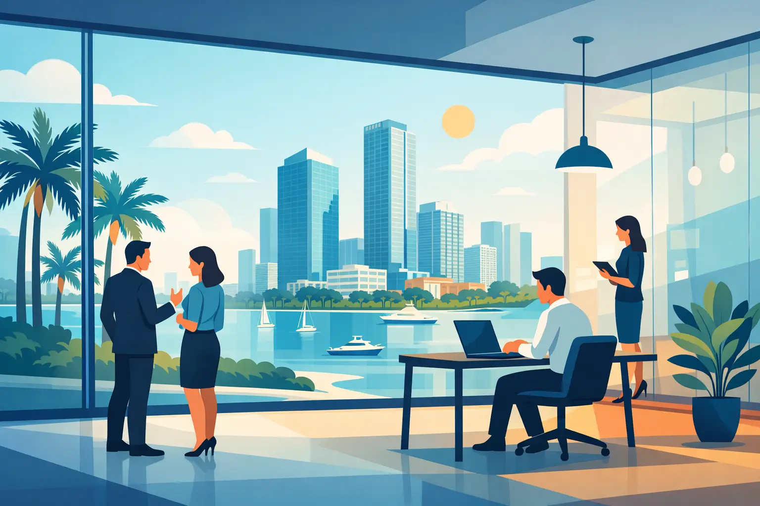 Oficinas corporativas Miami para invertir